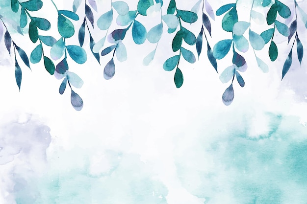 Free vector hand painted watercolor nature background