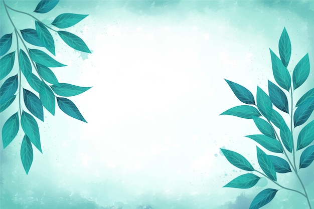 Free vector hand painted watercolor nature background