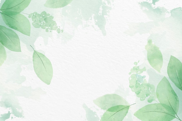 Free vector hand painted watercolor nature background