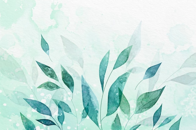 Free vector hand painted watercolor nature background