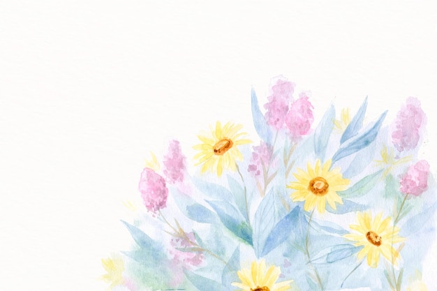 Free vector hand painted watercolor nature background