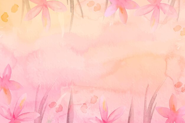 Hand painted watercolor nature background