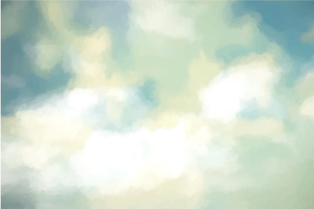手描きの水彩パステル空の背景