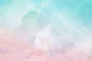 Free vector hand painted watercolor pastel sky background