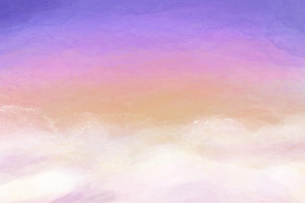 Hand painted watercolor pastel sky background