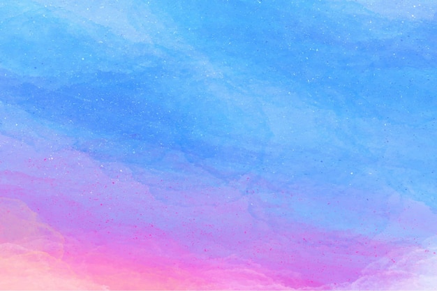 Free vector hand painted watercolor pastel sky background