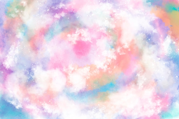 Hand painted watercolor pastel sky background