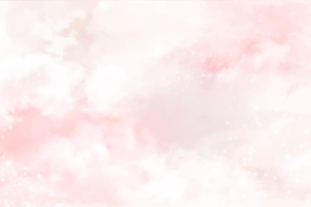 Free Vector hand painted watercolor pastel sky background