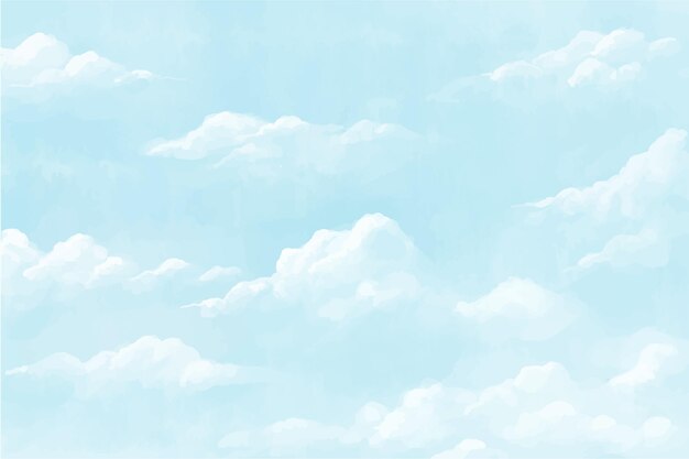 Aesthetic Baby Blue Background Clouds Pic Board