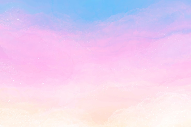 無料Vector 手描きの水彩パステル空の背景