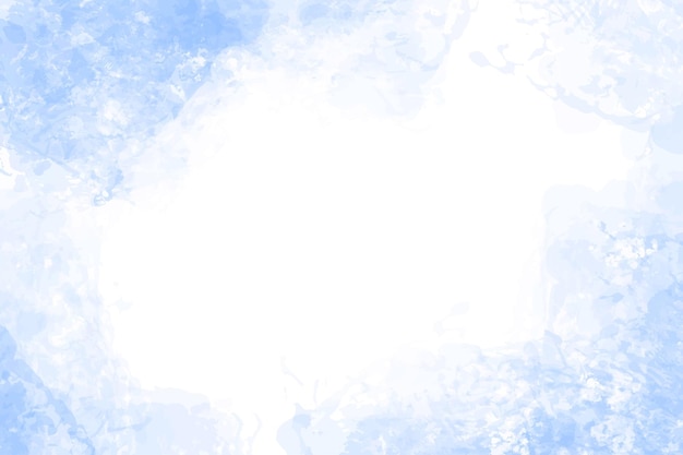 Free vector hand painted watercolor splash blue abstract background