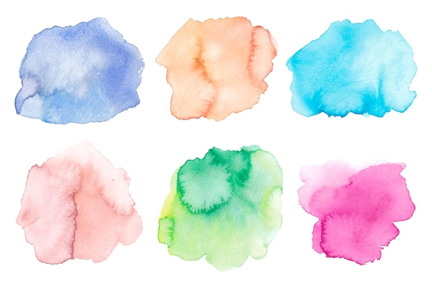 Hand painted watercolor stain collection