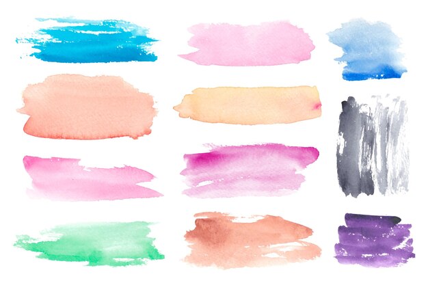 Hand painted watercolor stain collection