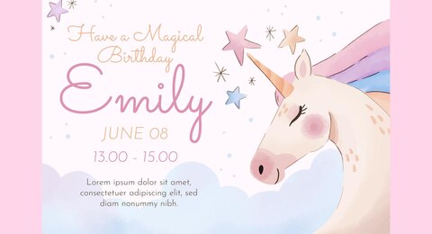 Unicorn Invitation