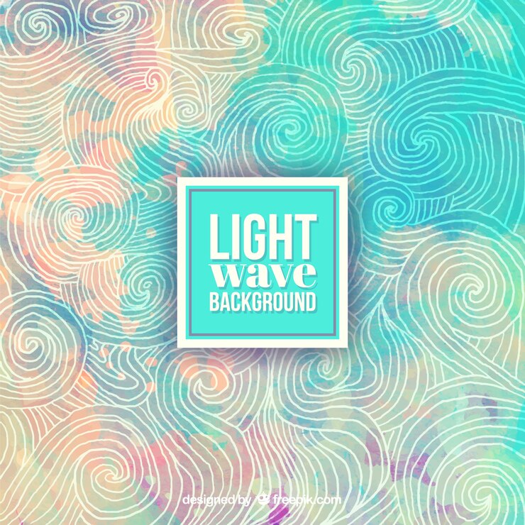 Free Vector hand painted wavy background