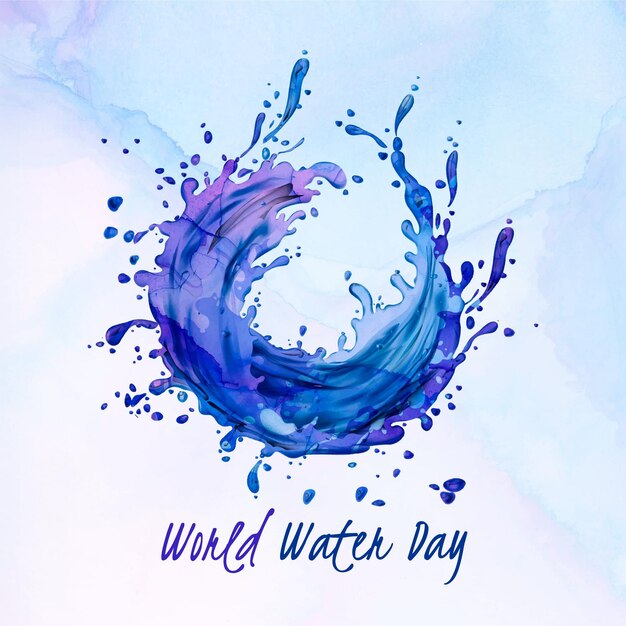 Hand painted world water day