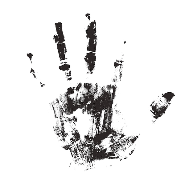 Бесплатное векторное изображение Векторный дизайн отпечатков рук