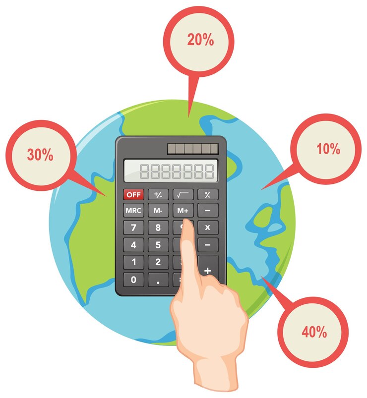 Free Vector hand using calculator icon