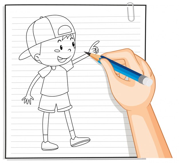 男の子と女の子読書と勉強イラスト 無料のベクター