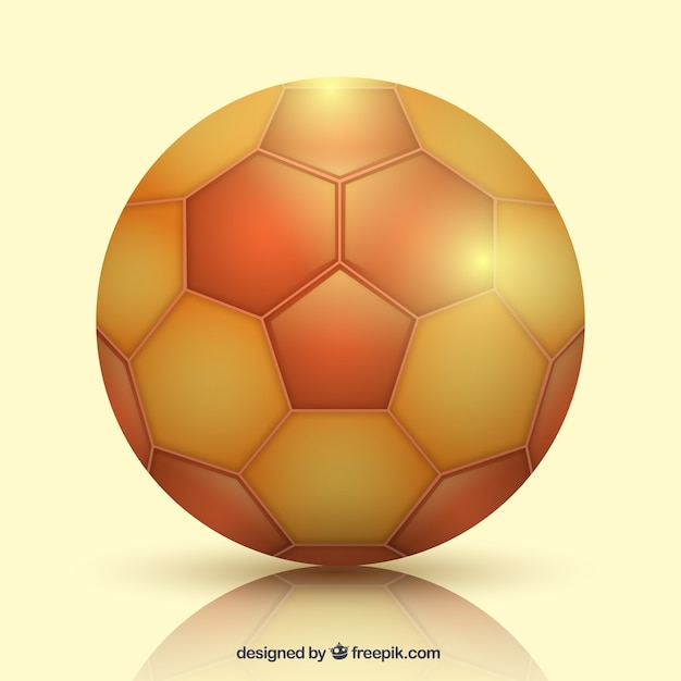 Free vector handball ball in realistic style