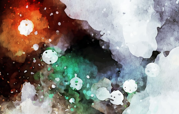 Handdrawn abstract watercolor texture vector artwork