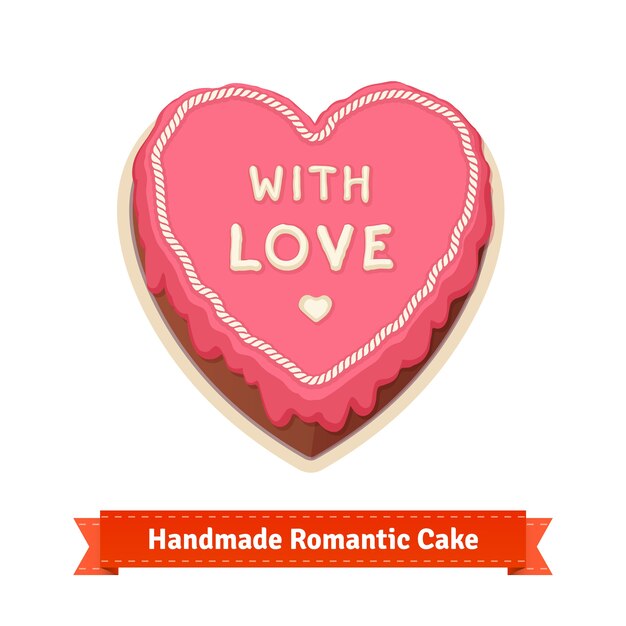 романтический торт ручной работы