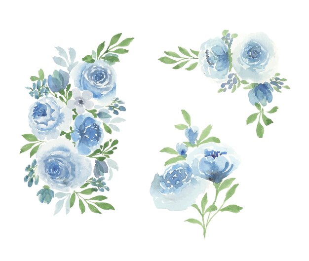 Handmade watercolor floral art