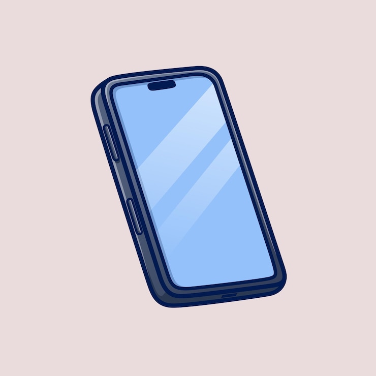無料Vector 携帯電話の浮遊漫画ベクトルアイコン イラスト技術 オブジェクトアイコン 孤立したフラットベクトル