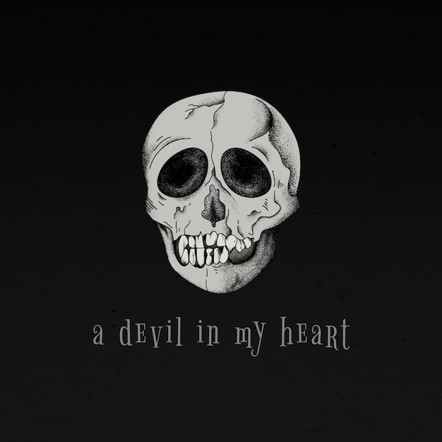 Free Vector handrawn skull
