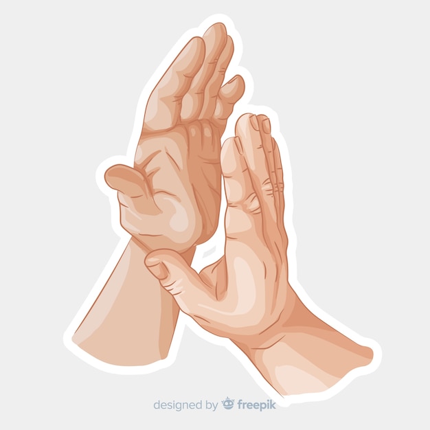 Free vector hands clapping