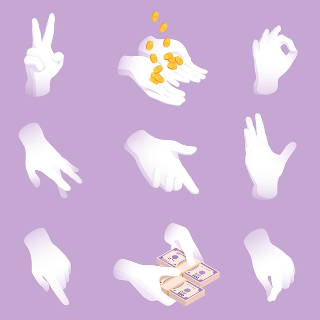 Hands Isometric Set