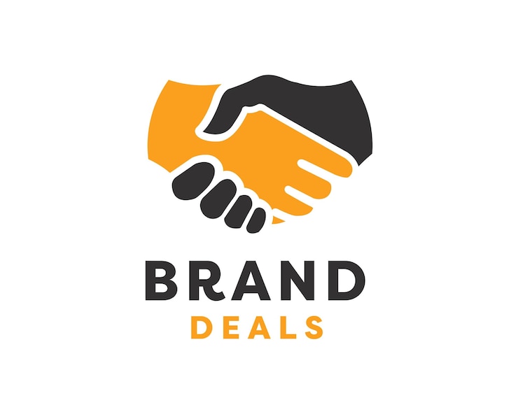  Handshake logo. two hands make a deal logo vector illustration. Premium Vector