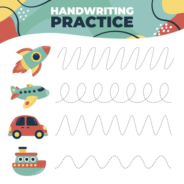 Handwriting practice for kids