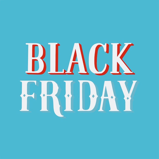 Handwritten style of Black Friday typography