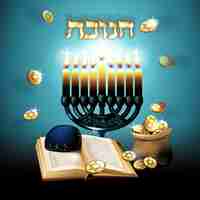 Vettore gratuito background design hanukkah