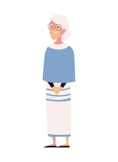 Hanukkah elderly woman