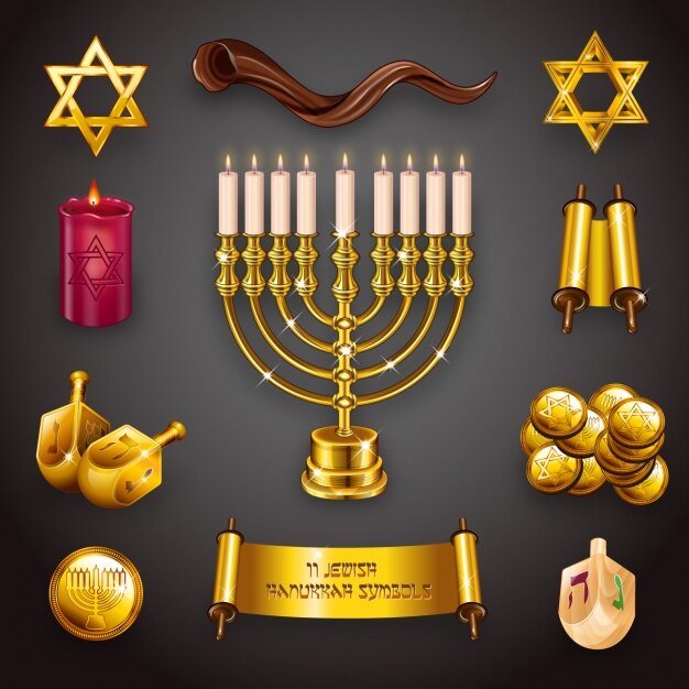 Hanukkah elements collection