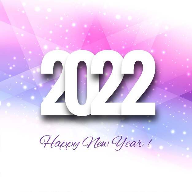 Happy 2022 new year celebration card background