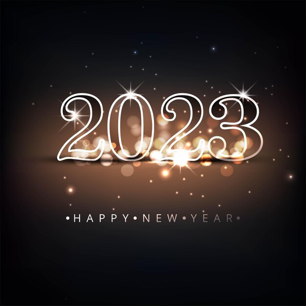 Happy 2023 new year celebration festival card background