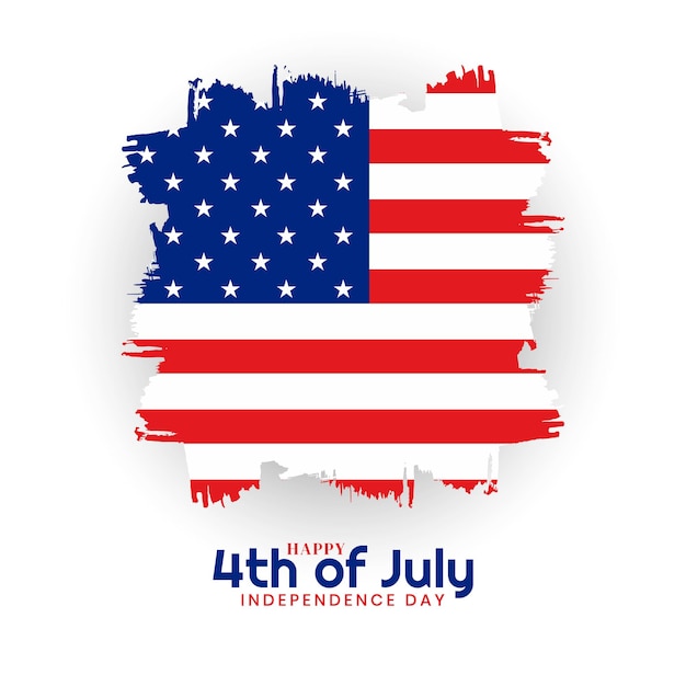 Free vector happy 4th of july american independence day background