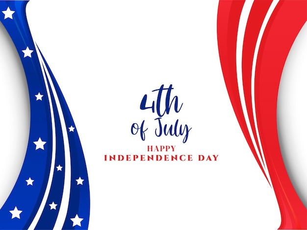 Free vector happy 4th of july american independence day background