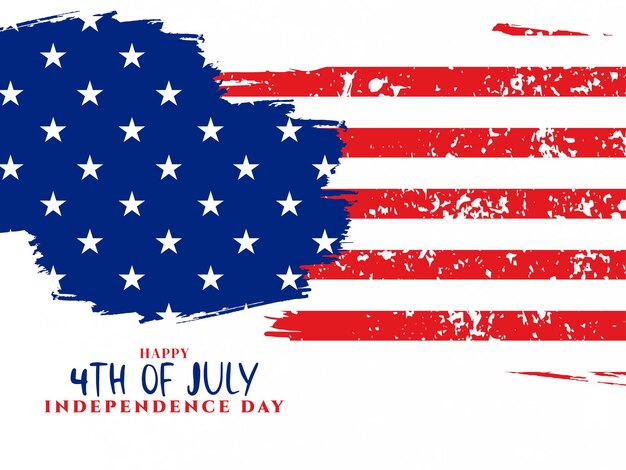 Happy 4th of july american independence day background