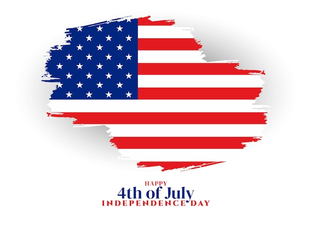 7月アメリカ独立記念日の背景の幸せな4日