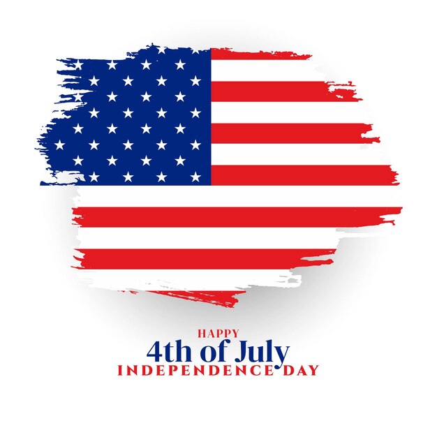 행복한 7월 4일 미국 독립 기념일 배경