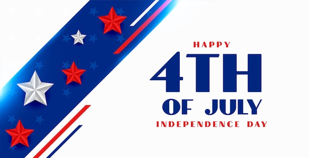 Free vector happy 4th of july independence day background