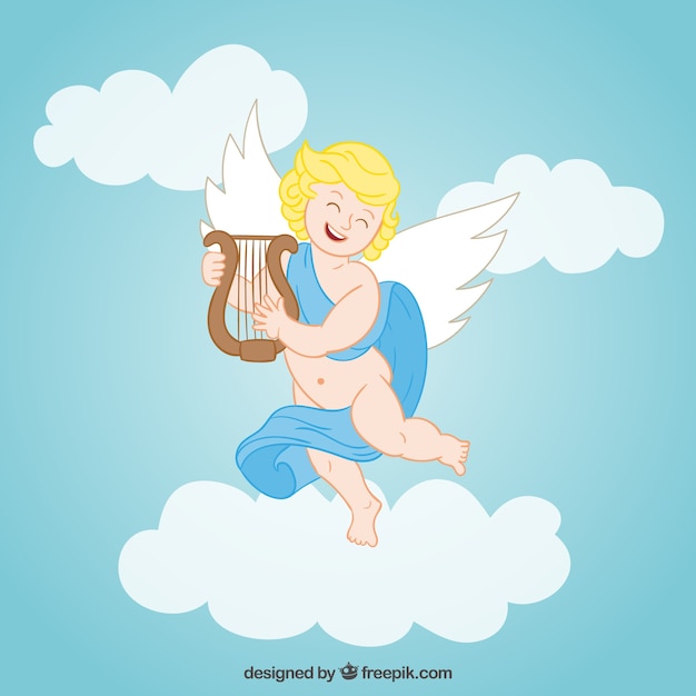 Free vector happy angel