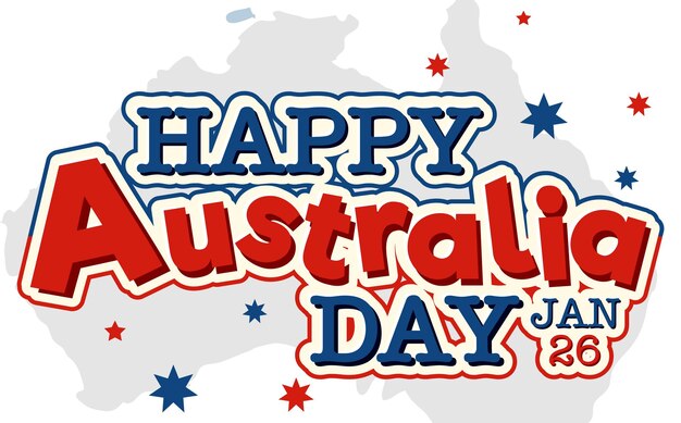 Happy Australia Day Banner Design