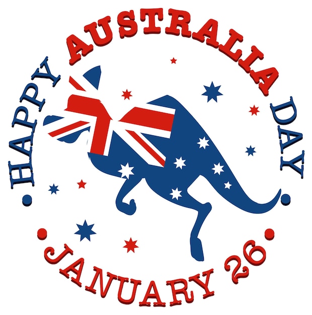 Vettore gratuito felice giorno dell'australia banner design