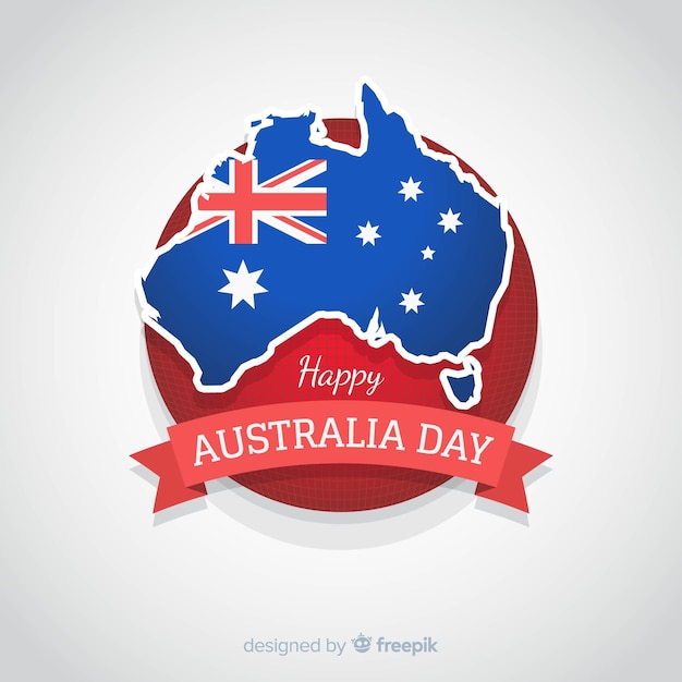 Free vector happy australia day