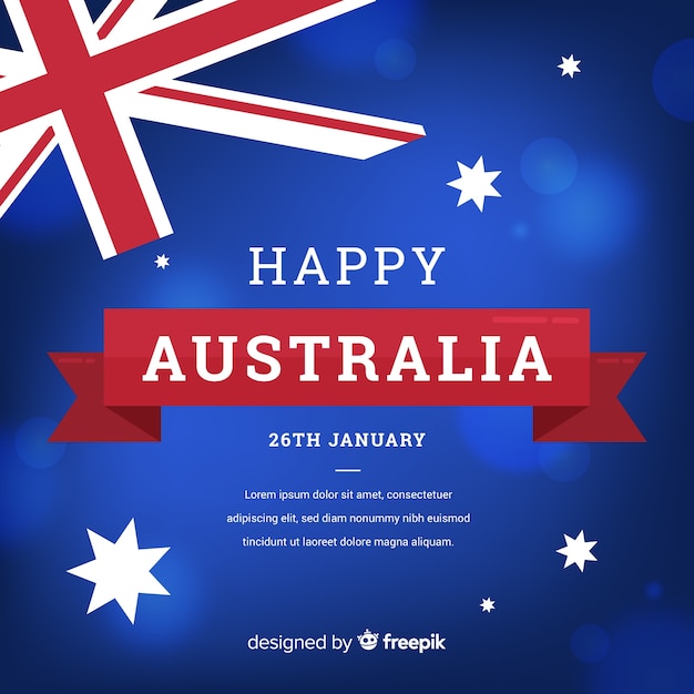 Free vector happy australia day